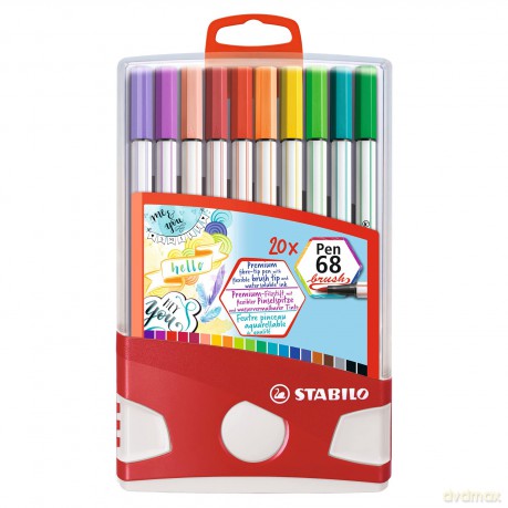 Flamaster STABILO Pen 68 brush ColorParade 20 szt. 568/20-0211