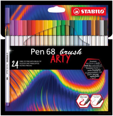 Flamaster STABILO Pen 68 brush etui kartonowe 24 szt. ARTY 568/24-21-20