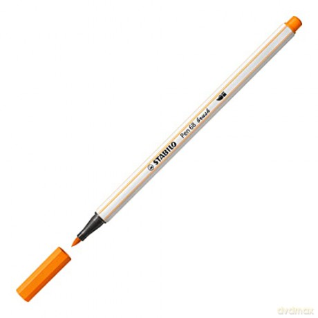 Flamaster STABILO Pen 68 brush pomarańczowy 568/54
