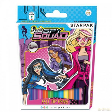 Flamastry 12kol. Barbie Spy Squad