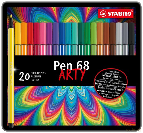 Flamastry STABILO Pen 68 metalowe etui 20 szt. 6820-6