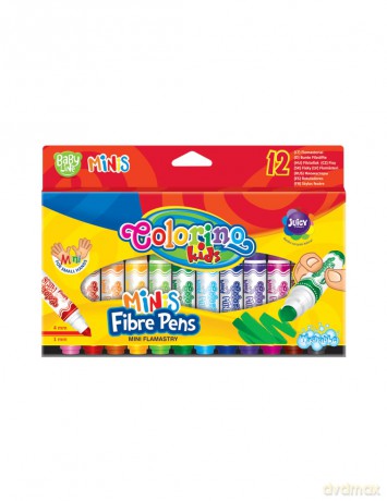 Flamastry zmywalne 12 kolorów Mini Colorino Kids 32117PTR