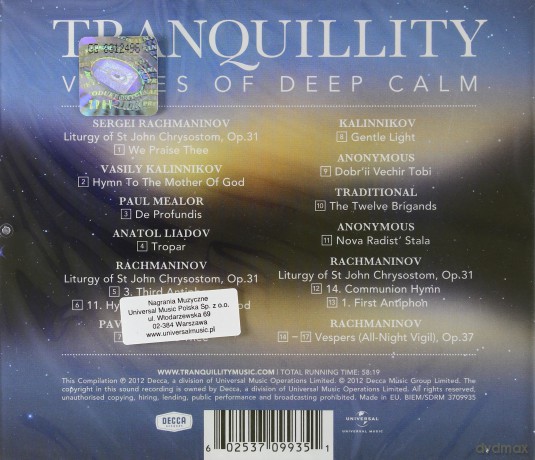 Tranquility [CD]