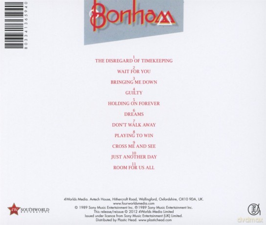 Bonham: The Disregard Of Timekeeping [CD]