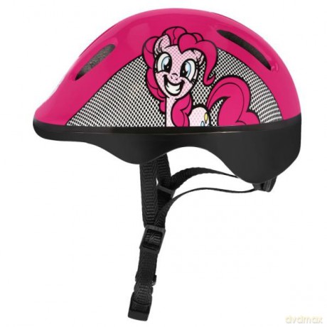 Kask dziecięcy rowerowy 52-56 cm PONY różowy 941296