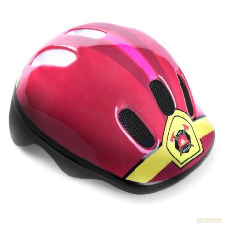 Kask rowerowy dziecięcy Biker 6 Fireman 44-48 cm czerwony 940656 Spokey