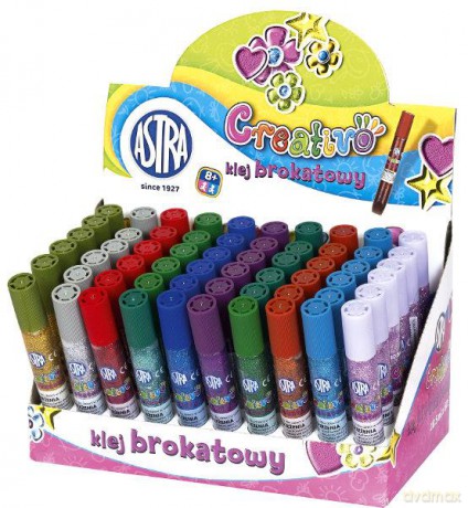 Klej brokatowy 10,5ml mix kol. Creativo