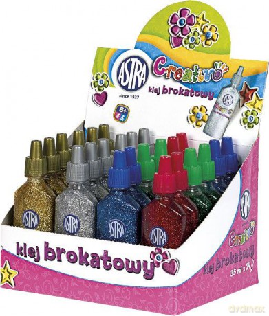 Klej brokatowy 35ml mix kolorów