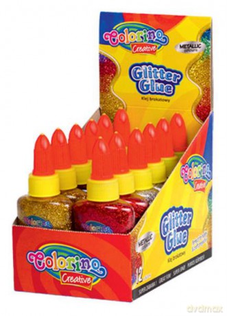 Klej brokatowy metaliczny w płynie 36 ml - drobny Colorino Kids 68734