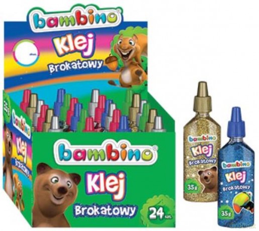 Klej brokatowy w sztyfcie 35g Mini zoo