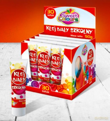 Klej szkolny biały w tubie 50g Sweet Colours