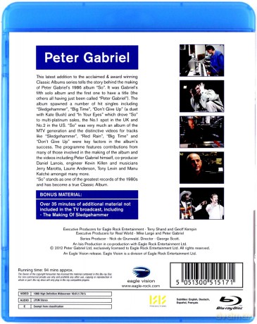 Peter Gabriel: So [Blu-Ray]