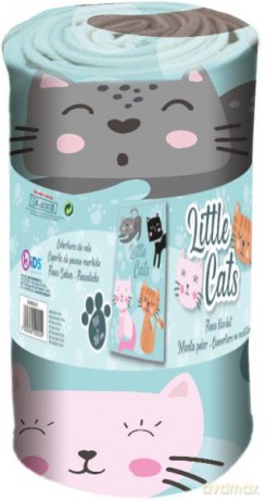 Koc polarowy, 150x100 cm, poliester, gramatura 180 g/m2, waga 270g Little Cats KL10886
