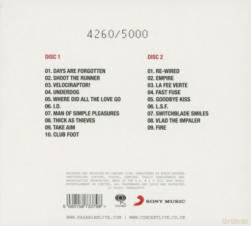 Kasabian: Live In London [2CD]