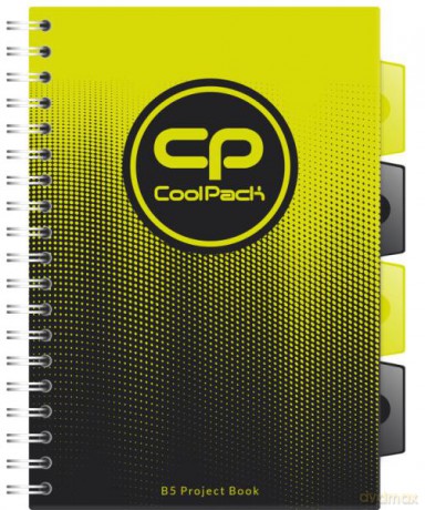 Kołozeszyt B5 100k Gradient lemon 04798 CoolPack