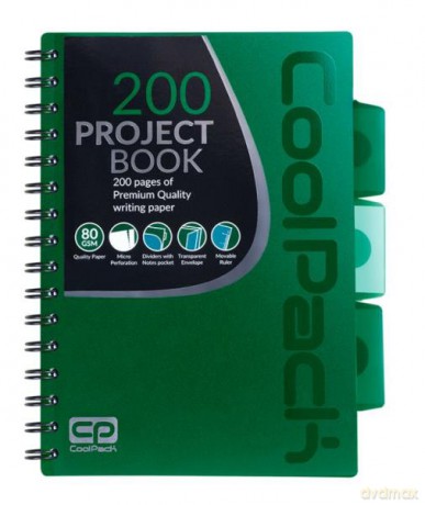 Kołozeszyt B5 100k PP Green zielony 94085 CoolPack