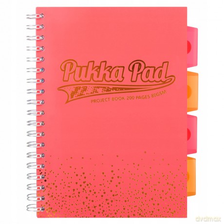 Kołozeszyt B5 Project Book coral kratka