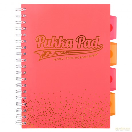Kołozeszyt B5 Project Book coral kratka