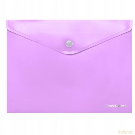 Koperta na dokumenty A4 na zatrzask pastel fioletowa 81193 CoolPack