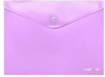 Koperta na dokumenty A4 na zatrzask pastel fioletowa 81193 CoolPack
