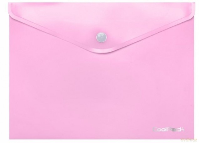 Koperta na dokumenty A4 na zatrzask pastel różowa 81209 CoolPack