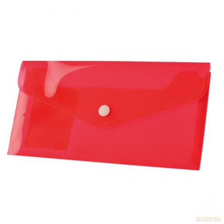 Koperta PP na zatrzask DL czerwona