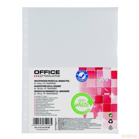 Koszulki na dokumenty A4 groszkowe 100szt Office Products
