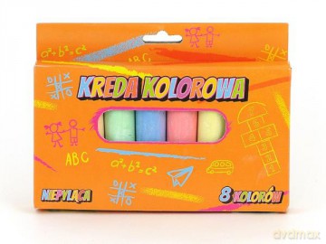 Kreda 8 kolorów gruba 413177