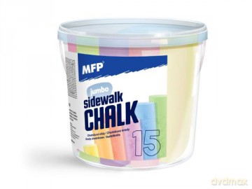Kreda chodnikowa owalna MFP 15 sztuk mix kolorów