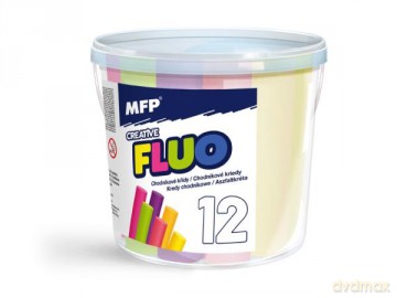 Kreda chodnikowa owalna MFP M Fluo 6 kolorów/12szt