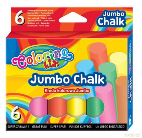 Kreda kolorowa Jumbo 6 szt Colorino Kids 65818