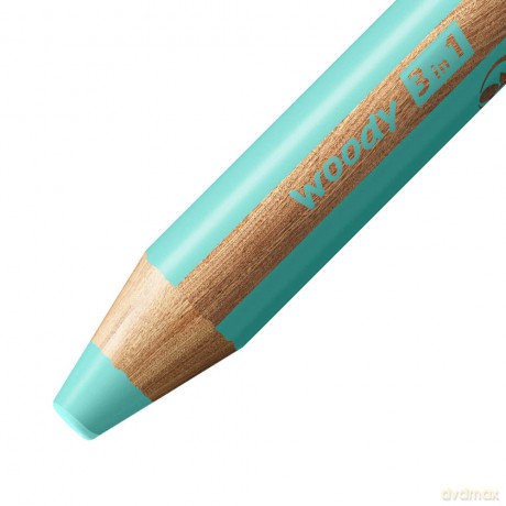 Kredka drewniana STABILO woody 3 w 1 pastelowa etui z temperówką 6 szt. 8806-3