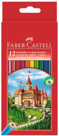 Kredki 12kol Zamek.Faber