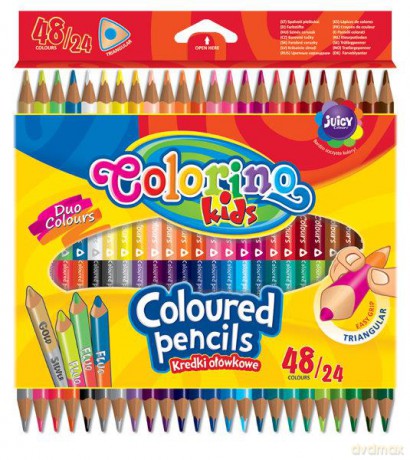 Kredki 24/48kol trójkątne COLORINO 51705