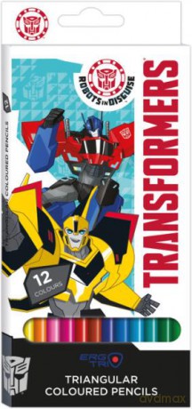 Kredki BAMBINO 12 kol. 18 cm pud. Transformers Cabg