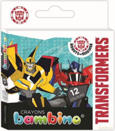 Kredki BAMBINO 12 kol. pud. Transformers