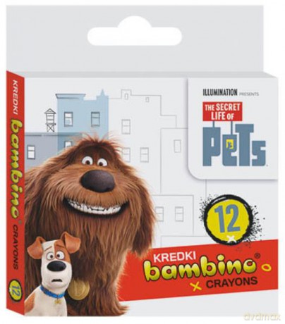 Kredki BAMBINO 12kol Pud. Pets