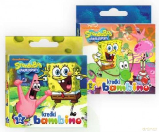 Kredki BAMBINO 12kol.SPONGE BOB