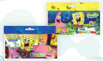 Kredki BAMBINO 24kol.SPONGE BOB