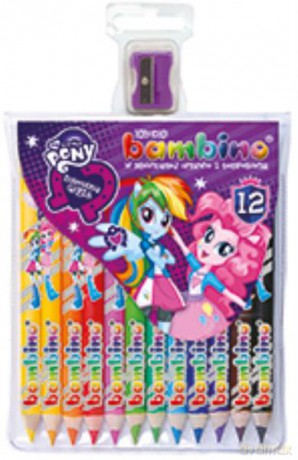 Kredki BAMBINO w opr.drew.12k.Equestria Girls+temp.