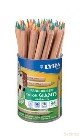 Kredki Giants natur 4- kolorowy grafit