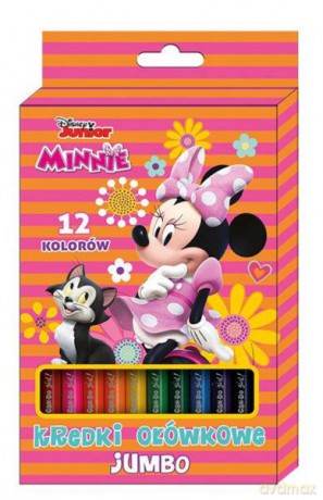 Kredki ołówkowe Jumbo 12kol. Minnie Mouse