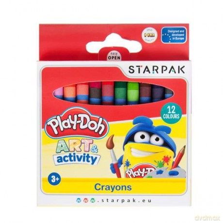 Kredki woskowe 12 kolorów Play-Doh