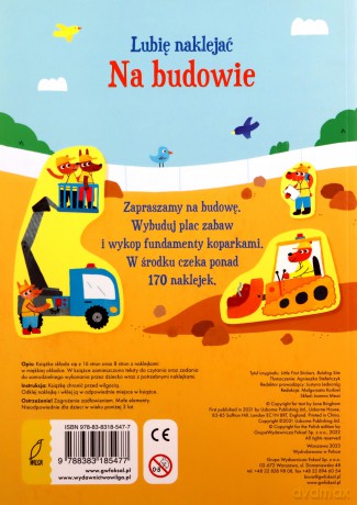 Książeczka Lubię naklejać. Na budowie