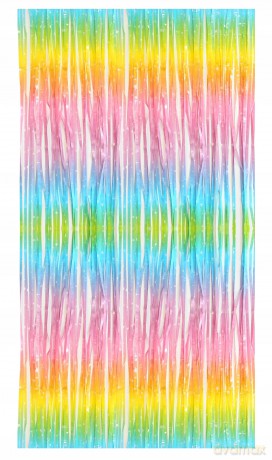 Kurtyna Ombre macaron z gwiazdkami 100x200 cm