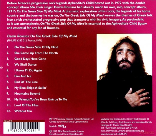 Demis Roussos: On The Greek Side Of My Mind [CD]