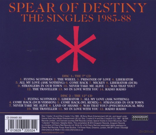 Spear Of Destiny: The Singles 83-88 [2CD]