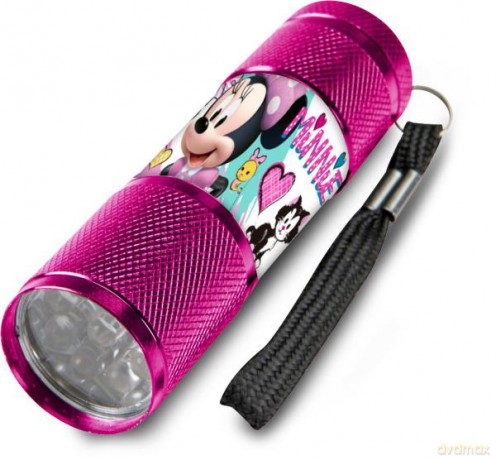 Latarka metalowa LED Myszka Minnie WD19721 12 op.