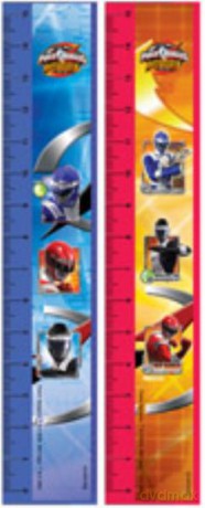 Linijka Power Rangers 15 cm 8357