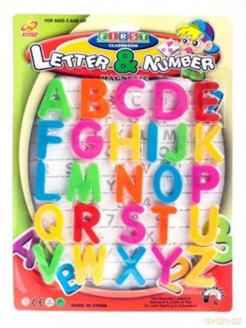 Literki magnetyczne 4 cm blister MC